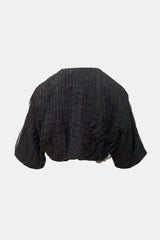 Brunello Cucinelli Silk Ruffled Monili Bolero