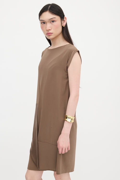 Brunello Cucinelli Silk Sleeveless Dress