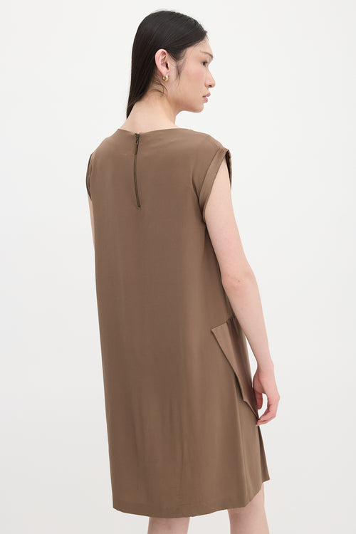 Brunello Cucinelli Silk Sleeveless Dress