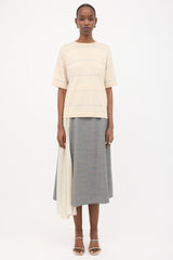 Brunello Cucinelli Sparkly Cashmere Striped Sweater