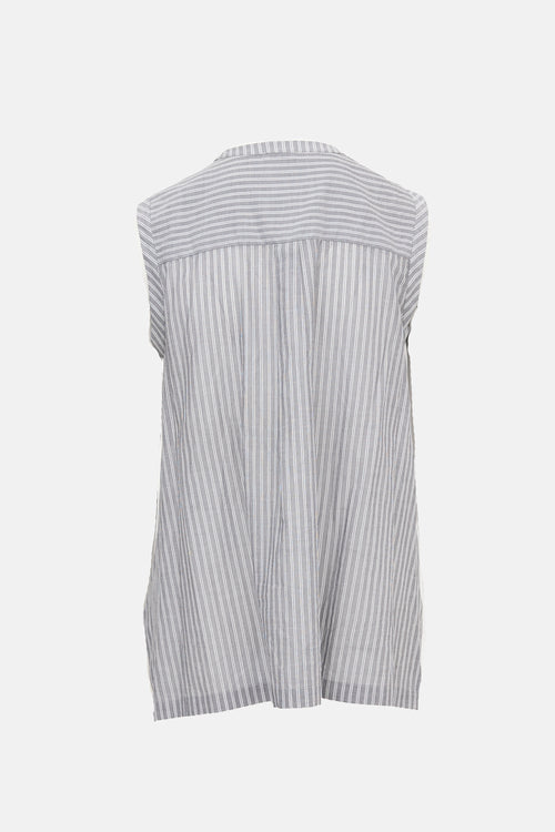 Brunello Cucinelli Striped Monili Top