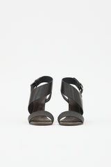 Brunello Cucinelli Suede Monili Wedge Sandal