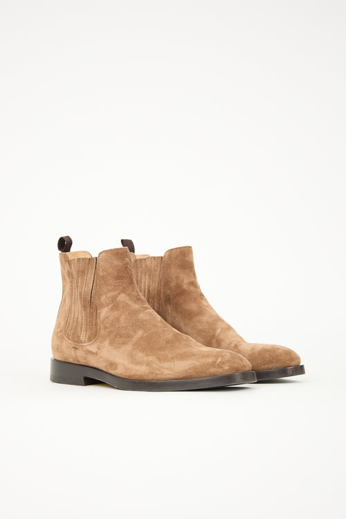 Brunello Cucinelli Suede Chelsea Boot