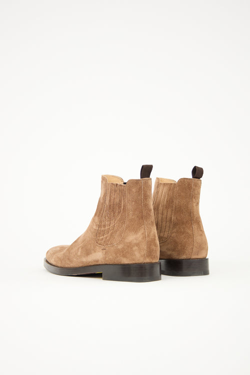 Brunello Cucinelli Suede Chelsea Boot