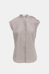 Brunello Cucinelli Asymmetrical Sleeveless Top