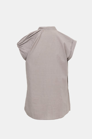 Brunello Cucinelli Asymmetrical Sleeveless Top