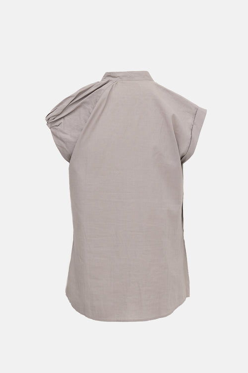 Brunello Cucinelli Asymmetrical Sleeveless Top