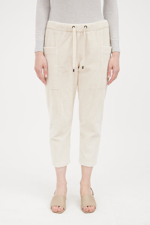 Beige Corduroy Pant