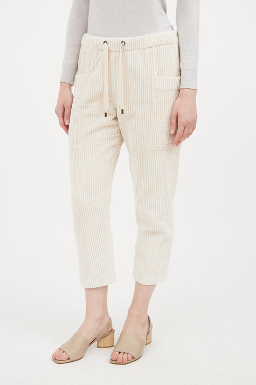 Beige Corduroy Pant