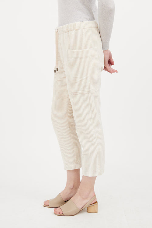 Beige Corduroy Pant