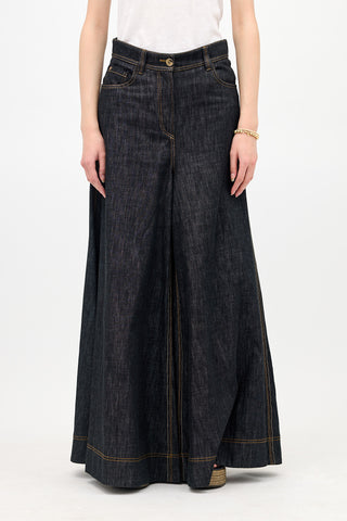 Brunello Cucinelli Wide Flared Leg Jeans