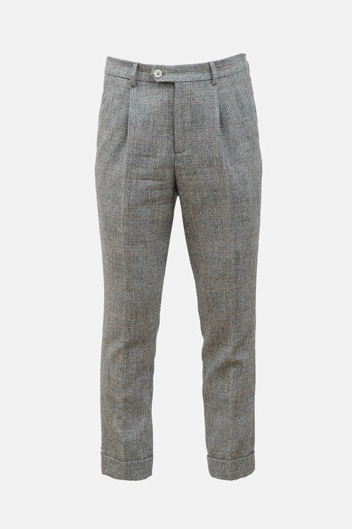 Brunello Cucinelli Wool Glen Check Suit