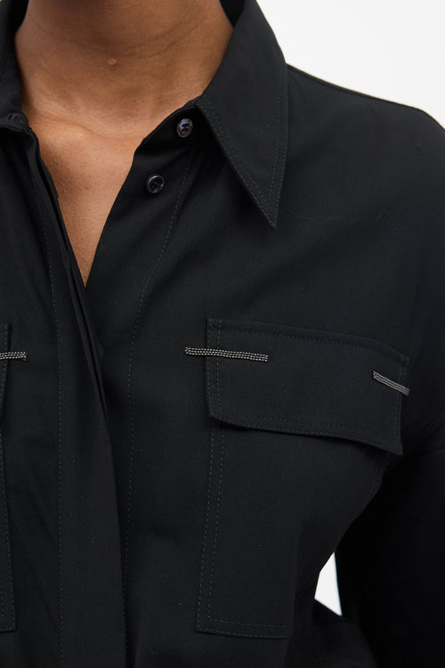 Brunello Cucinelli Wool Monili Pocket Jumpsuit