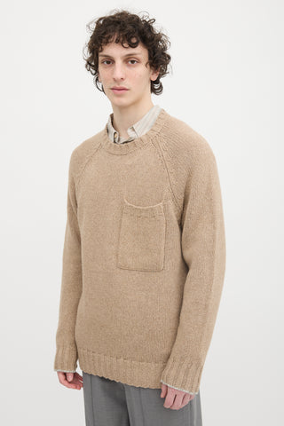 Brunello Cucinelli Wool Pocket Sweater