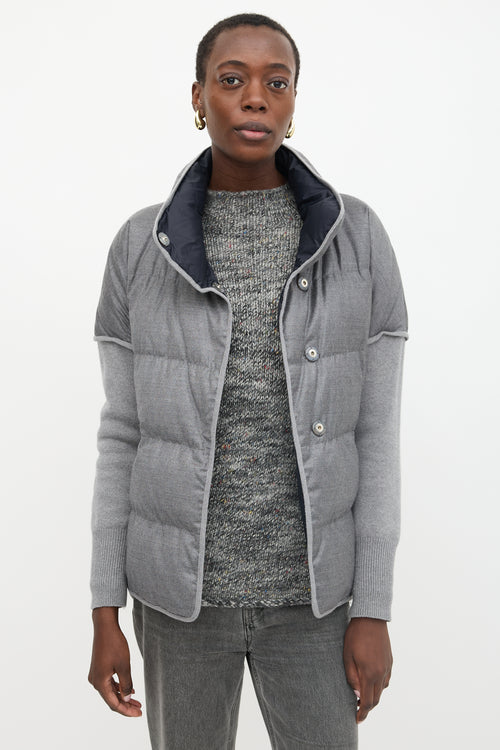 Brunello Cucinelli Wool Puffer Jacket