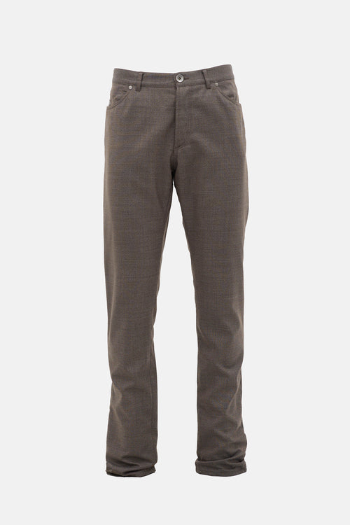 Brunello Cucinelli Wool Tapered Trouser