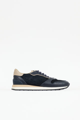 Brunello Cucinelli Suede & Leather Sneaker