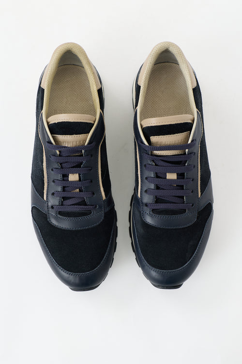 Brunello Cucinelli Suede & Leather Sneaker