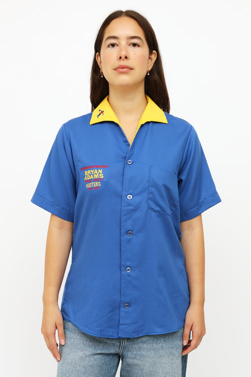VSP Archive Vintage Blue & Yellow Bryan Adams 1987 Tour T-Shirt