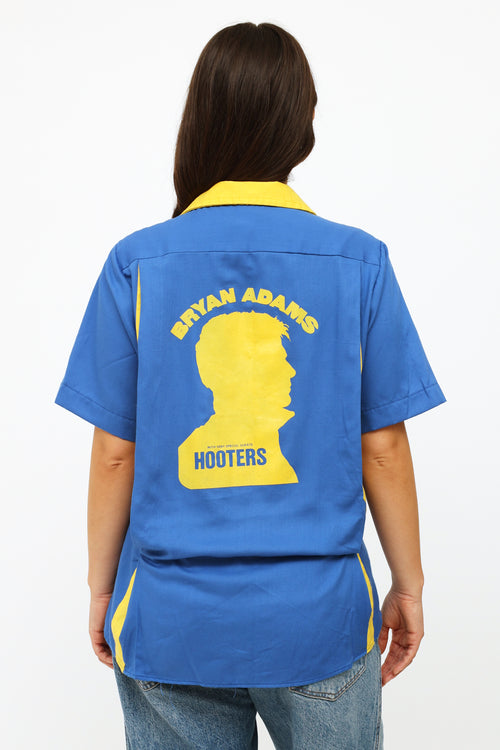 VSP Archive Vintage Blue & Yellow Bryan Adams 1987 Tour T-Shirt