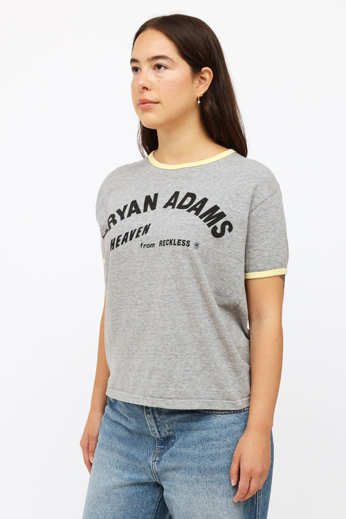 VSP Archive Vintage Grey Bryan Adams Reckless Tour T-Shirt