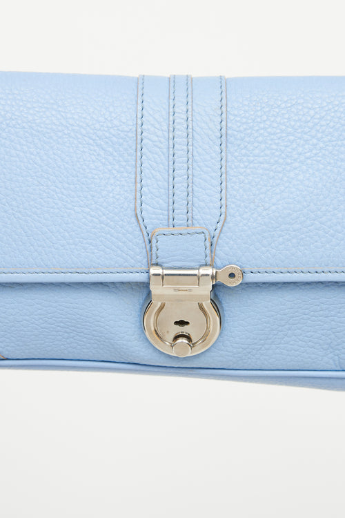 Burberry Pale Blue Leather Shoulder Bag