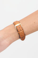 Bulgari 18K Gold & Brown Leather Rettangolo Chronograph Watch