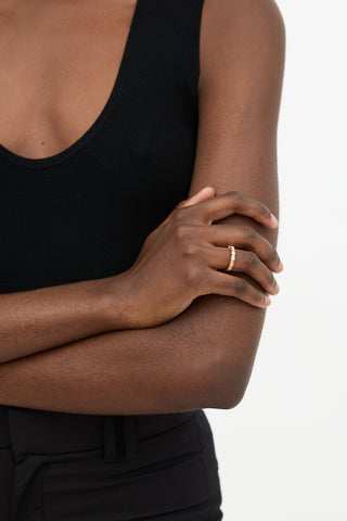 Bulgari 18k Gold & Diamond Serpenti Viper Ring