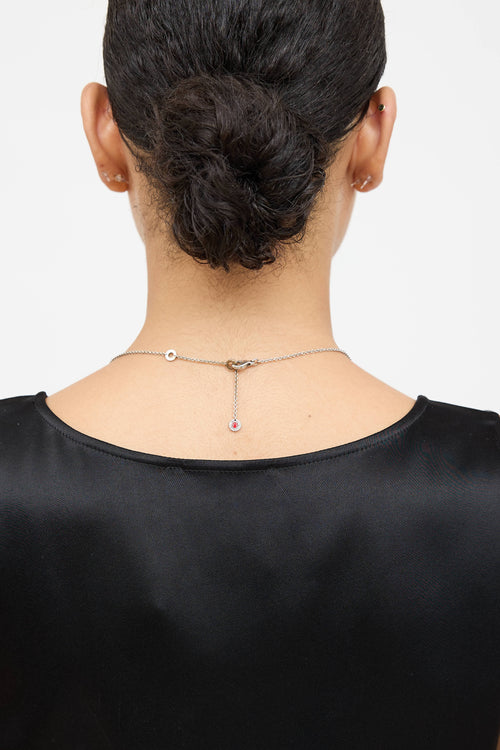 Bulgari Sterling Silver Save The Children Onyx Necklace