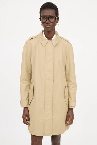 Burberry Balmacaan drawstring Coat