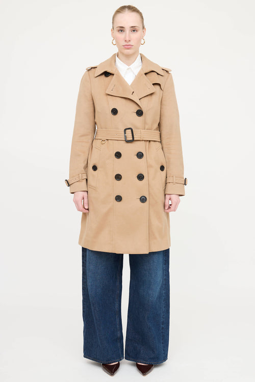 Burberry Cashmere Sandringham Trench  Coat