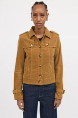 Burberry Corduroy Button Up Jacket