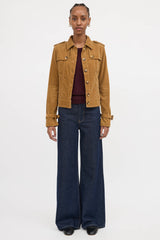 Burberry Corduroy Button Up Jacket