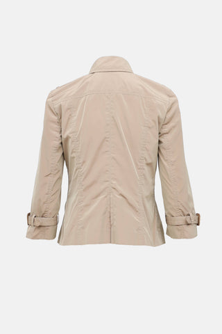  Nylon Double Breasted Jacket