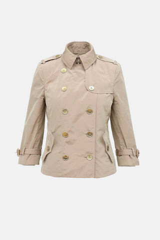 Burberry Nylon Double Breasted Jacket