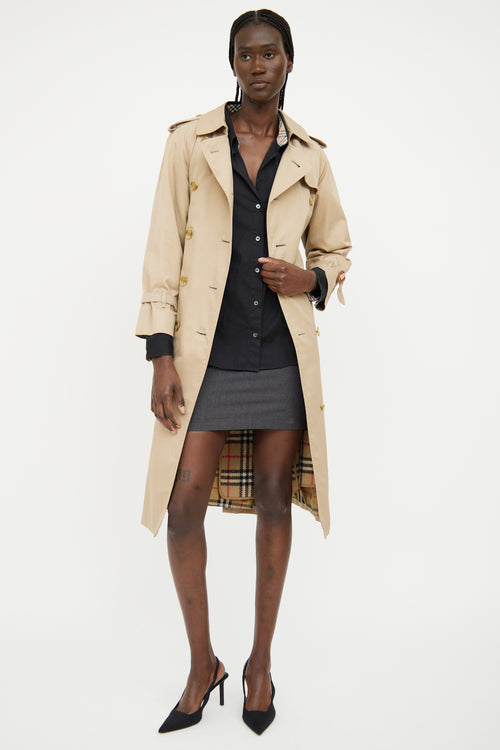 Burberry Tan Removable Vest Trench Coat