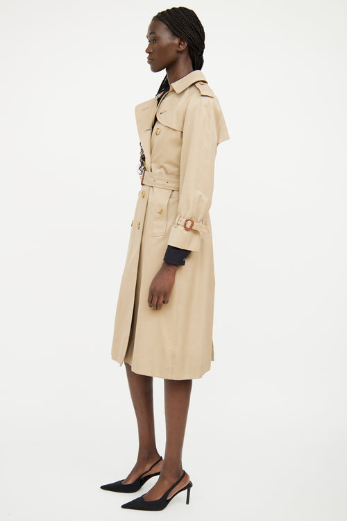 Burberry Tan Removable Vest Trench Coat