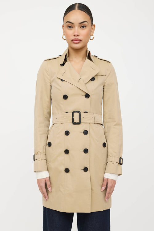 Burberry Double Breasted Trench Coat