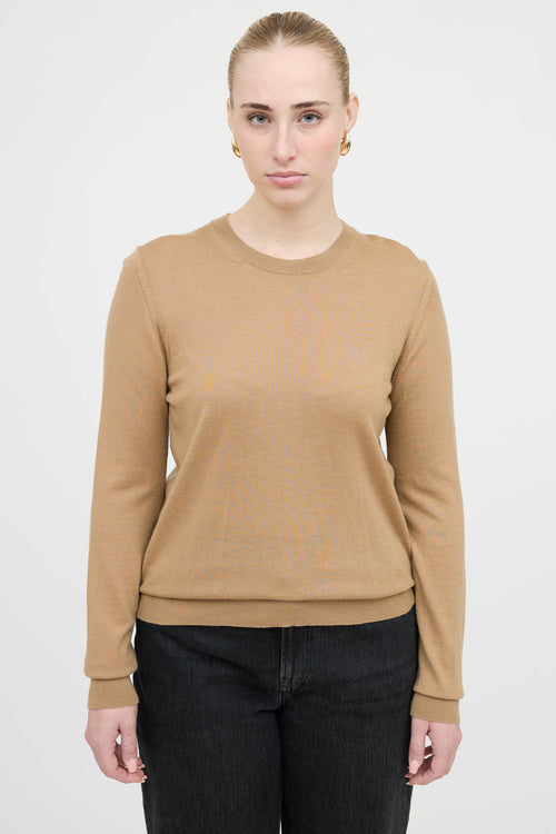 Burberry Wool Check Patch Sweater