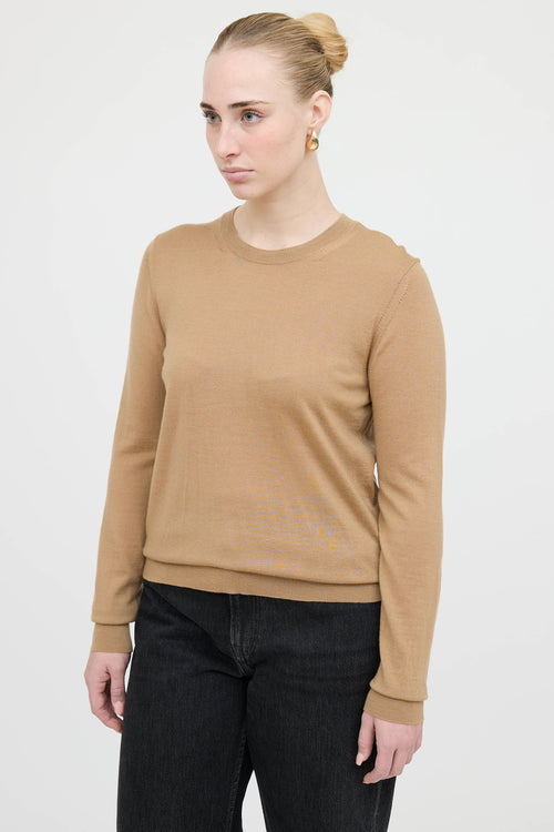 Burberry Wool Check Patch Sweater