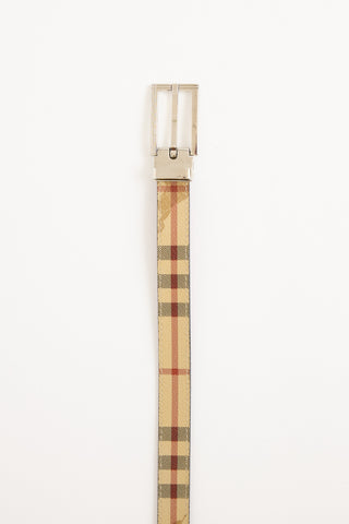 Burberry Haymarket Check Belt