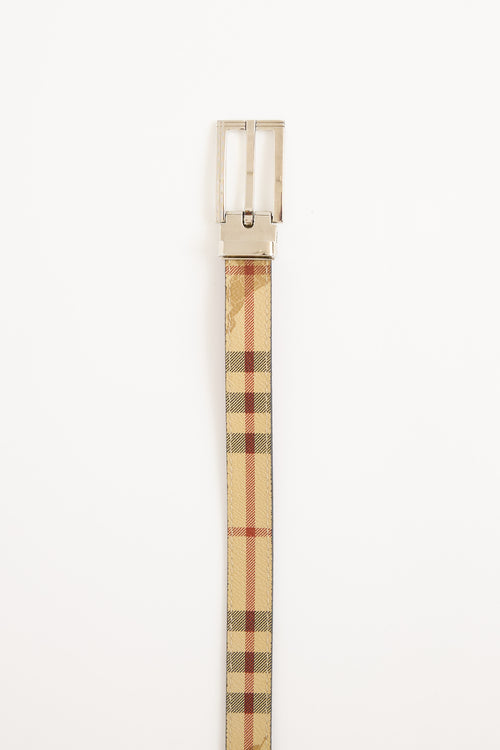 Burberry Haymarket Check Belt