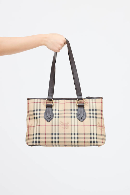 Burberry Haymarket Check Tote Bag