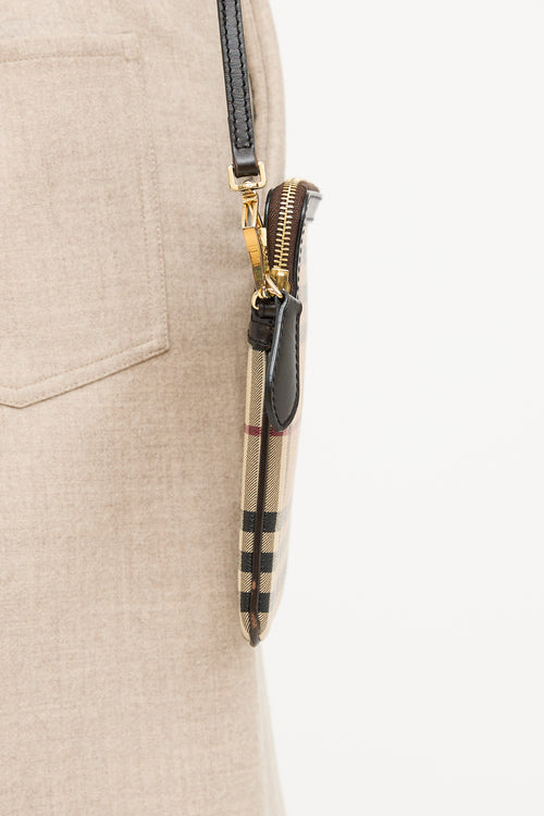 Burberry Beige & Multicolour Haymarket Flat Check Canterbury Bag