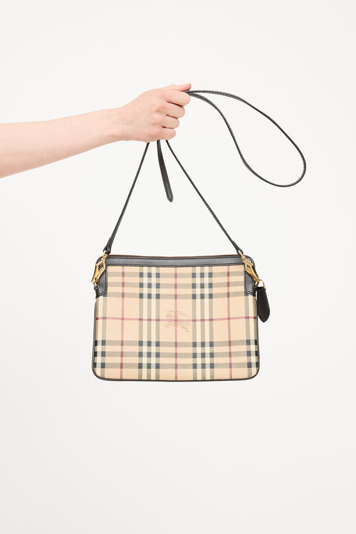 Burberry Beige & Multicolour Haymarket Flat Check Canterbury Bag
