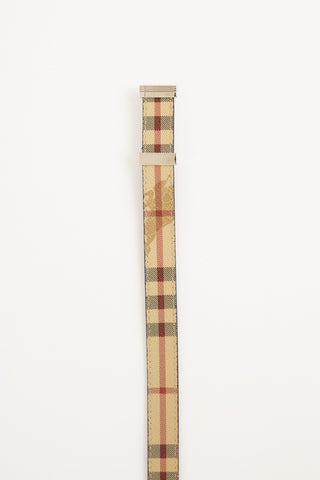 Burberry Haymarket Check Belt