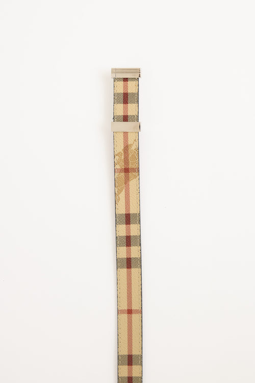 Burberry Haymarket Check Belt
