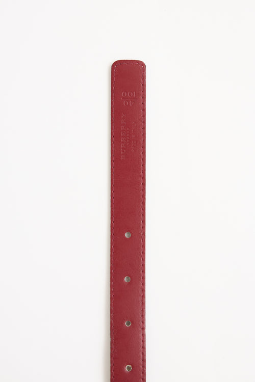 Burberry Haymarket Check Belt