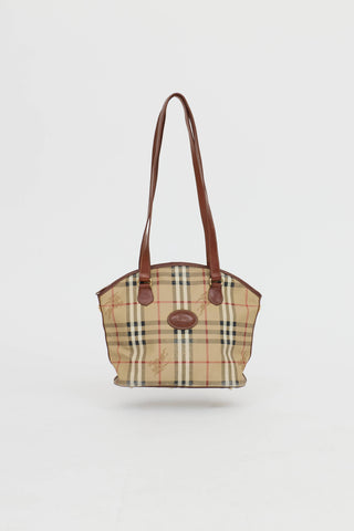 Burberry Vintage Haymarket Shoulder Bag