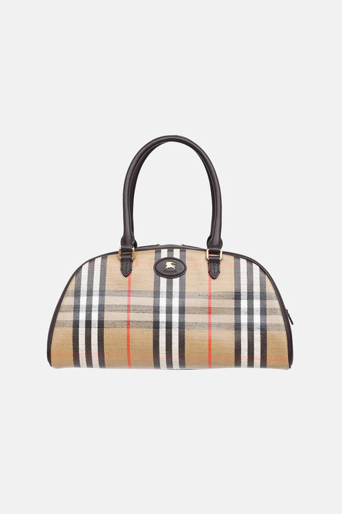 Burberry Highlands Coated Jacquard Tote Bag